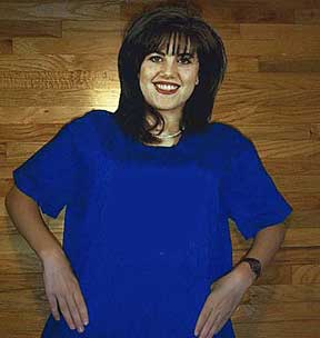 Bill Clinton Monica Lewinsky Blue Dress